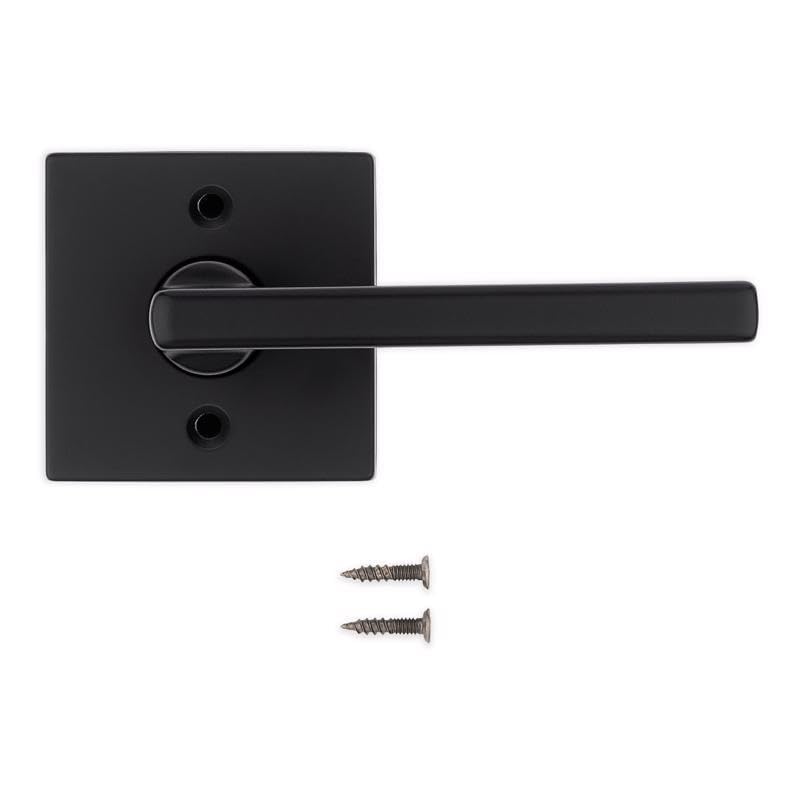 Amazon.com: Kwikset Halifax Iron Black Reversible Dummy Lever