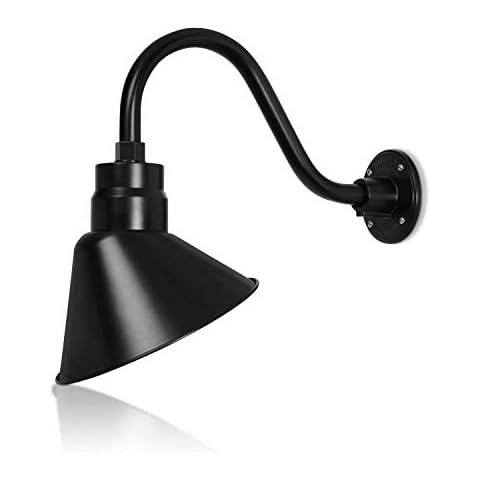 HTM Lighting Satin Black Gooseneck Sign Light Cover