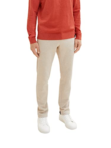 TOM TAILOR 1037546 Pantalones, 29114-Beige Pique Melange, 33W x 32L para Hombre
