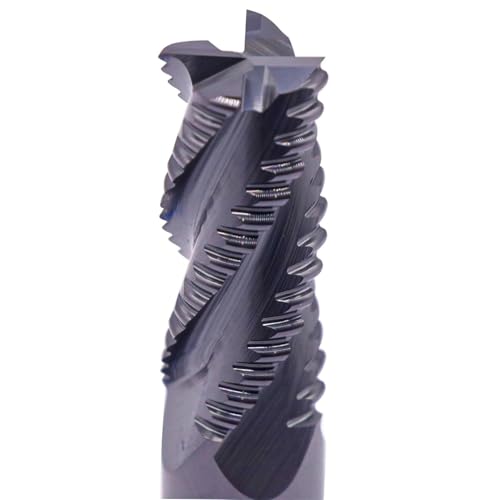 Image of 5Pcs 3 /8 inch 4 Flute Solid Carbide Roughing End Mills, ALCrSiN Nano Coated | 35 Degree Helix, 3 /8 inch Cutting Diameter, 3 /8 inch Shank Diameter, 7 /8 inch Length of Cut, 2-1 /2 inch Overall Length