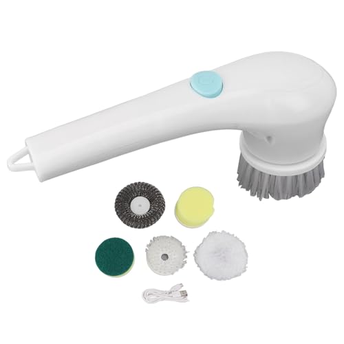 Image of Handheld Electric Cleaning Brush,Handheld Electric Dishwashing Brush,Handheld Electric Scrubber,Handheld Electric Rotary Scrubber for Dish Sofa Carpet Kitchen Bathroom