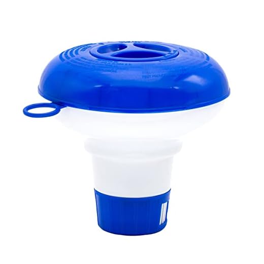 WWD POOL [for 1" Tab ONLY Mini Floating Pool & Spa Chlorine Dispenser, Premium Floater, Chemical Floater for Chlorine Tablets up to 1", Adjustable Flow Vents Bromine Holder [ Foldable ]