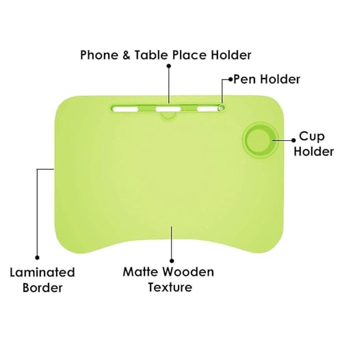 Image of Super Soft Glace Office Table for Home /Writing Desk for Office /Folding Table for School /Folding Study Table /Work from Home (GREENN)