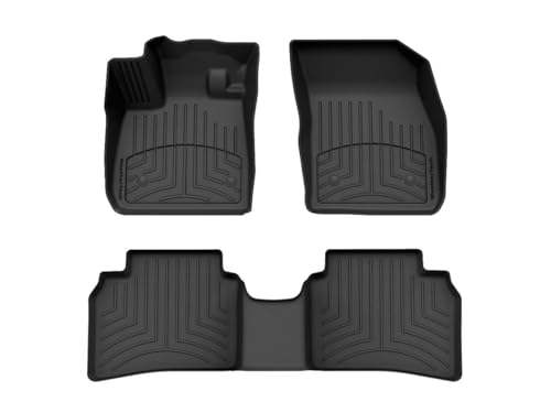 WeatherTech Custom Fit FloorLiner HP Car Mats - High Performance All Season Floor Mats, Compatible with 2024-2025 Buick Envision, 1st & 2nd Row (4418841-4416602IM), Black