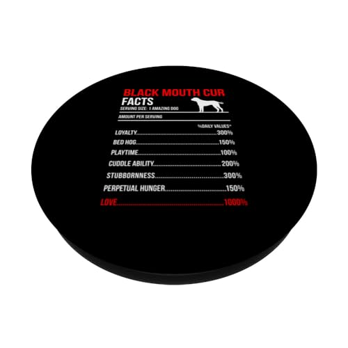 Black Mouth Cur Facts Dog Breed Lover Owner PopSockets Swappable PopGrip - Image 2