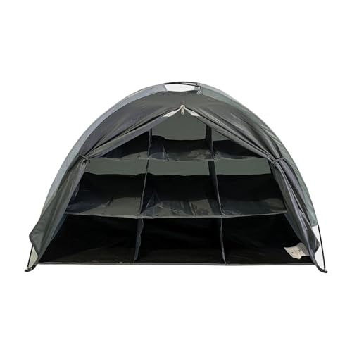 Hi-Gear Storage Organiser with Durable Fibre Glass Frame, Cupboard with Multiple Sections, Portable, Lightweight, Foldable, Packable, Ideal for Camping and Festivals, Includes Carry Bag