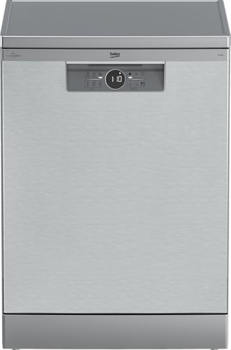 Beko BDFN26430X - Lavavajillas gama BEYOND, Clase Energetica D, 16 programas, 14 cubiertos, Autodoor Opening, Inicio diferido, Color Acero Inoxidable