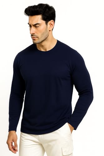 Image of JUARI BE A GENTLEMAN Men's Regular Fit Printed Full Sleeve T-Shirt