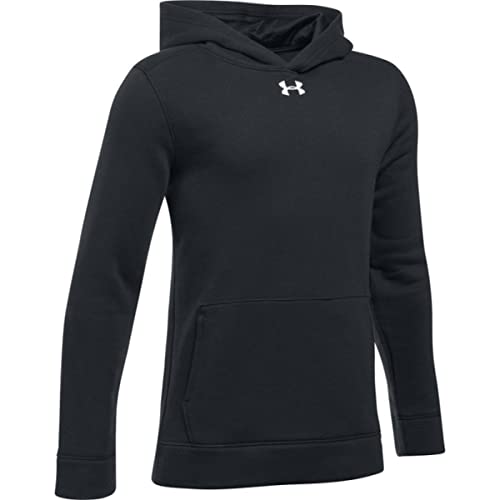 Under Armour Youth Hustle Fleece Hoody Black | White Youth XL