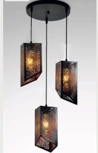Image of Lyse Decor Hanging Lamps for Living Room, Pendant Lights for Drawing Room Center, Dining Table Light and Bedroom Lights (Without Bulb)