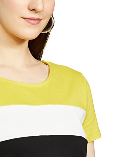 Image of Max Women's Cotton Colourblocked Round Neck Regular Fit T-Shirt