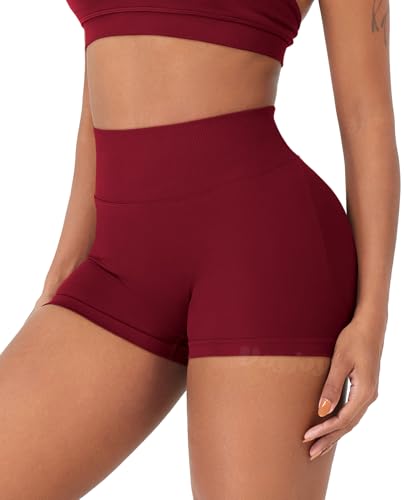 Image of VOYJOY Women Workout Impact Shorts 2.5 inch / 3.6 inch / 4.5 inch / 6 inch Scrunch Butt Booty | Tummy Control, High Waisted, Bike Short, Gentle Compression, for Women