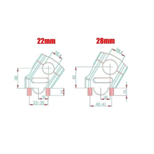 Abrazadera elevadora manillar motocicleta V-STROM 250SX para evitar el dolor de espalda al conducir 6