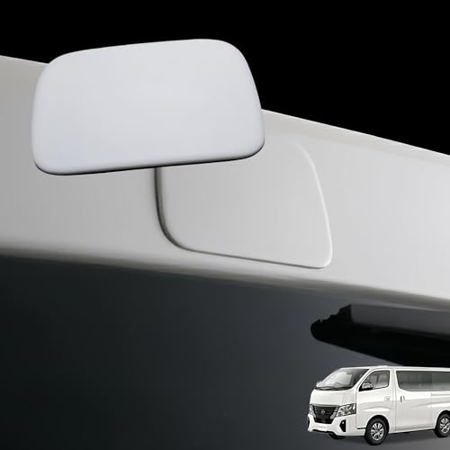 KICARYAJP リアゲートミラーホールカバーNV350 キャラバン E26 前期 後期 H24.6 - 標準車 ワイド車 バックカメラ カスタム カーパーツ 外装 両面テープ付き ドレスアップ 純正色塗装済み ブリリアントシルバー