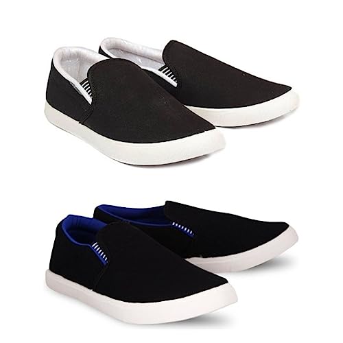 Image of HOTSTYLE Premium Casual Shoes Slip On Sneakers for Men |Combo Pack of 2|176