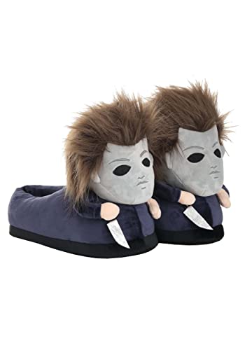 Michael Myers Halloween Slippers for Adults, Officially Licensed Halloween Movie Horror Slippers...