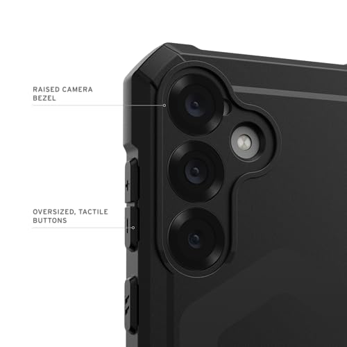 Image of Urban Armor Gear UAG Essential Armor Rugged Slim Fit Shockproof Protective Case Designed for Galaxy S25 5G (2025), Magnetic Charging Compatible - Black