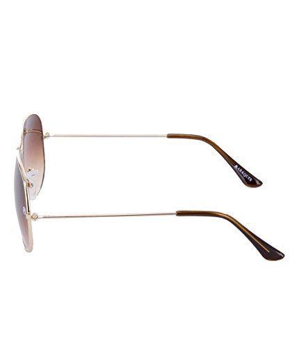 Image of MARKQUES Classic Aviator Sunglasses (Golden) (CL-550802GR)