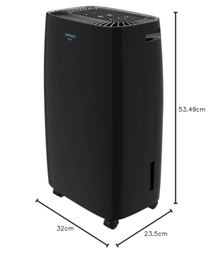 Cecotec Deshumidificador Big Dry 4000 Expert B&W. 205 W, 10L/día, Depósito extraíble 2,5L, Cobertura 105m3/h, Silencioso, Temporizador, Ajuste Humedad, Pantalla LED (Negro, Control Táctil) 3 Cecotec Deshumidificador Big Dry 4000 Expert B&w. 205 W, 10l/día, Depósito Extraíble 2,5l, Cobertura 105m3/h, Silencioso, Temporizador, Ajuste Humedad, Pantalla Led (Negro, Control Táctil)