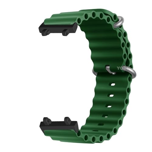 Image of YODI Strap Band Compatible with Amazfit T-Rex 2 Smartwatch Only Soft Silicone | Nylon | Chain | Leather Watch Straps with Installation Adjuster Tool For Amazfit TRex 2