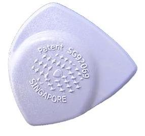 6 Awe-In-One Profound Guitar Picks/Plectrums - White Celluplus (Warm Tones)