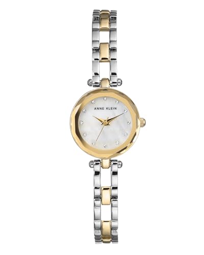 Anne Klein Women's Premium Crystal Accented Open Bracelet Watch
