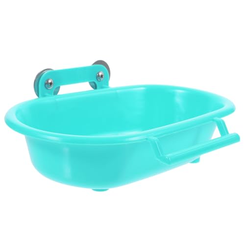 UTHCLO ??用吊り下げ式バードバスボックス 鳥かご対応 な滑らか縁 耐久製 小型インコ カナリア ラブバード対応 鳥水浴び容器 ペット用品