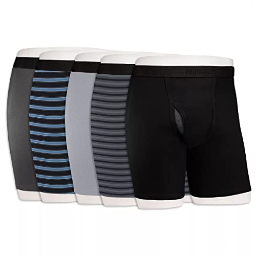 Fruit of the Loom Men's Boxer Briefs Stripes & Solids7-Pack Signature Coolzone Fly X-Large2