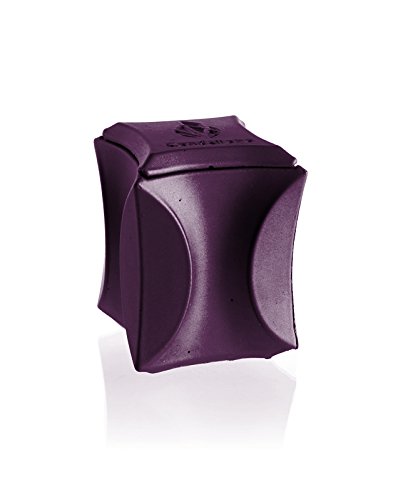 Candellana Candles Candlefort Concrete Candle-Modern II-Violet, Scent: Lavender Hill