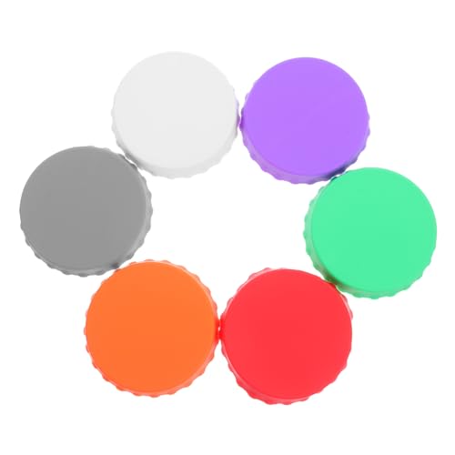 Alipis Leakproof Silicone Can Lids for Wine Beer 6 Pack Universal Bottle Caps for Soda Water Juice Wine Accessories