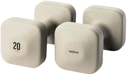 WeGym SafeGrip Square Dumbbells with Anti Slip Handles, Aesthetic Free Weights for Home Workouts, Stable Design Prevents Rolling during Floor Exercises 6
