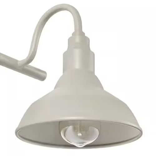 Image of Gray 3 Light Bathroom Vanity Light Wall Fixture with Farmhouse Metal Shades, Dimmable Modern Country Home Lighting, SHIL000376