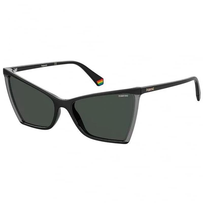 CHRISTIAN GAR Polaroid Pld 6127s 08a.m9 57 Gafas De Sol Para Mujer Montura De Plástico Color Negro