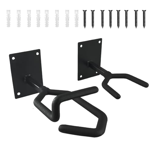 MiOYOOW Gun Rack Wall Mount, Indoor Vertical Rifle Hanger, Height Adjustable Gun Display Stand for Rifles Shotguns Archery Bows