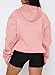 onlypuff Womens Hooded Sweatshirt Fruit Pink Long Sleeve Hoodies Casual Basic Workout Tops XXL