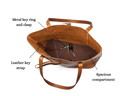 Image of Genuine Leather Tote Bag | Handbag | Shopper Purse Shoulder Bag