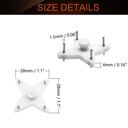Image of Nails For Hanging Pictures,Picture Hooks Hardwall Hangers for Hardware Concrete Wall Hooks Invisible Nail Hangers Non-Trace Wall Picture Hanger No Damage Stucco 0.98 inch x 0.59 inch (L*W)(80pcs,1.10 inch x 1.10 inch