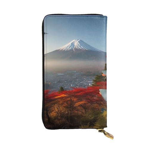 Portefeuille femme motif Mont Fuji pour ranger vos cartes et votre téléphone portable