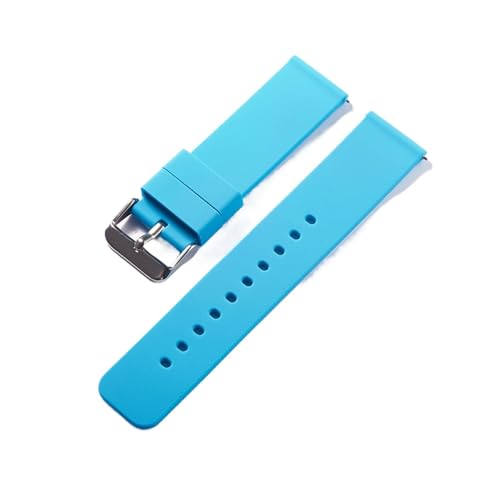 Bracelet en silicone de 20 mm souple pour montre connectée et classique