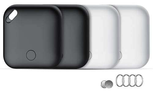 Ya en manzanajugosa.com: Buscador de Objetos Bluetooth 4 Piezas, Air Tracker Tag Compatible con Apple Buscar(Sólo iOS), IP67 Impermeable, Batería Reemplazable, 90dB Localizador para Llaves, Carteras, Bolsos, Equipaje, Mochila