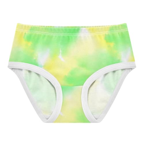 Joisal Fun Toddler Girls Underwear 2t Cotton Little Girl Panties Chic Watercolor Pastel Green Underpants Briefs