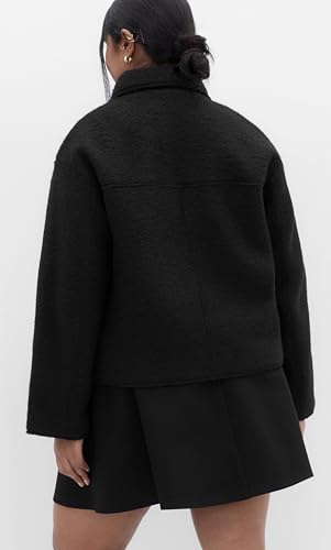 Image of City Chic Women's Plus Size Jacket - Boucle Zip Front