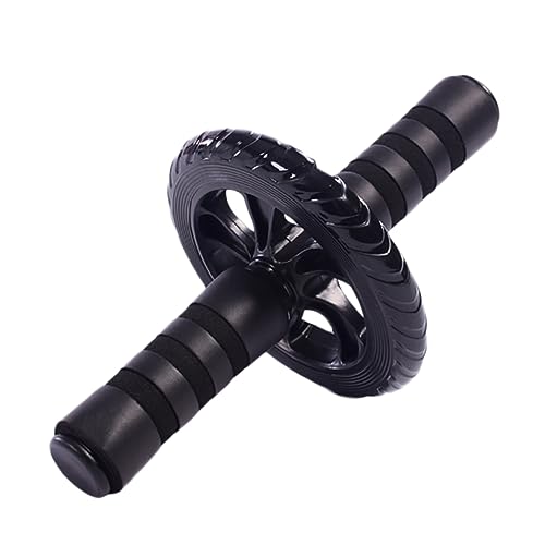 PartyKindom Ab Roller Wheel Durable Exercise Roller for Home Gym Strengthen Abdominal Muscles and Upper Body Non Slip Wheel Equipment for Men Women Black
