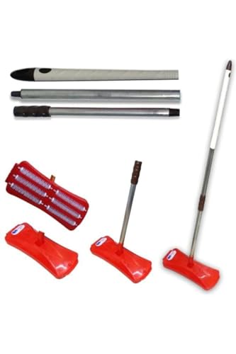 Efsane Temizlikçi Gırgırım Zambak Plastik Zambak 3 Kademe 110 Cm Saplı Portatif 6 Fırçalı Gırgır, ysf-11-12-21-005