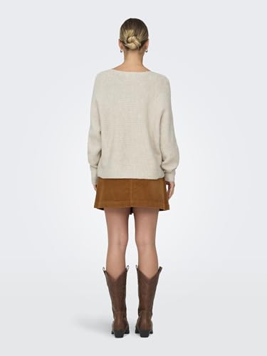ONLY Female Strickpullover Batwing XL Ecru, Onldaniella L/S Pullover KNT Noos – Ansicht 5