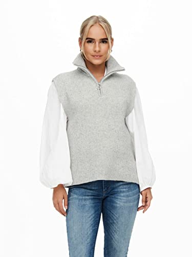 Suéter de cuello alto ONLY chaleco de punto mujer ropa de invierno 3
