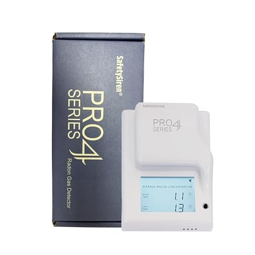 SafetySiren Pro4 Series (4th Gen) - Leader in Home Radon Detection Since 1993. Made in The USA - USA Version pCi/L
