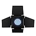 Barn Door Barndoor with Grid, 4 Leaf Barn Door, 4 Color Gel Filters, User Friendly Lighting Barn Doors Compatible for Bowens Mount Video Light Standard Reflector