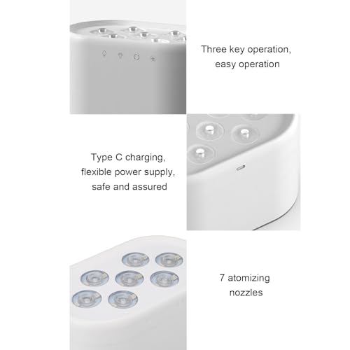 Difusor aromático eléctrico WiseZythum blanco compacto miniatura 7