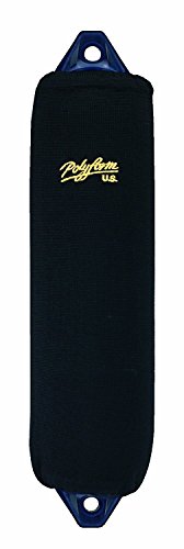 Polyform EFC-2 Black Boat Fender Cover, Fits F-2, HTM-2, G-5 Boat Fenders